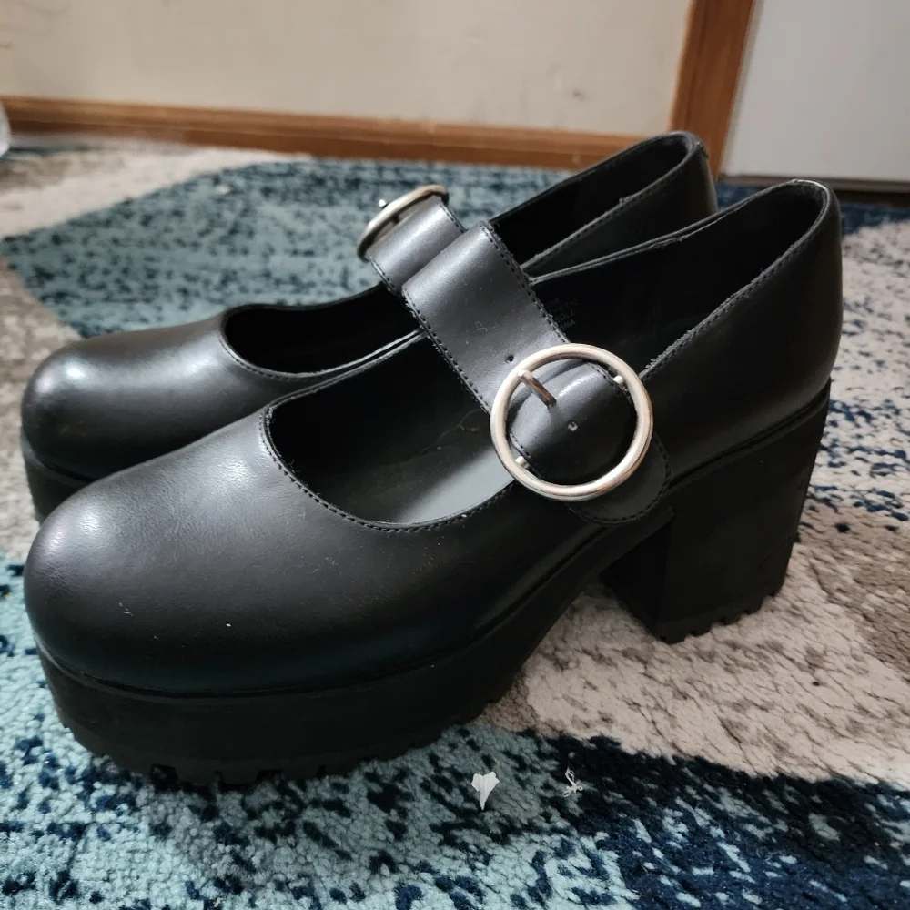 Current Mood Y2K size 9M platform Mary Janes sandals shoes Goth Punk